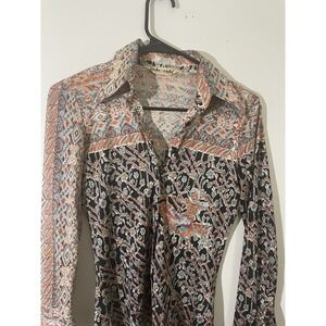 70's Vintage Nik Nik Equestrian Horse Western Funky Disco ITALY Art To Wear RARE